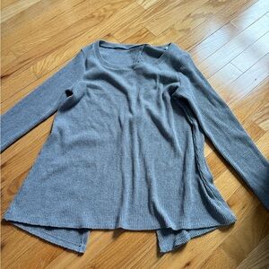 grey sweater with slight open back size s
